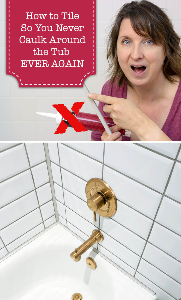 Millies Remodel: Tiling Main Bathroom using tile profiles for caulk free shower tub