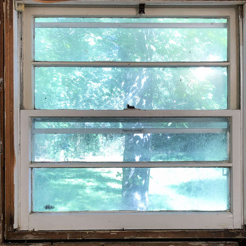 old original window in millie's remodel main bathroom