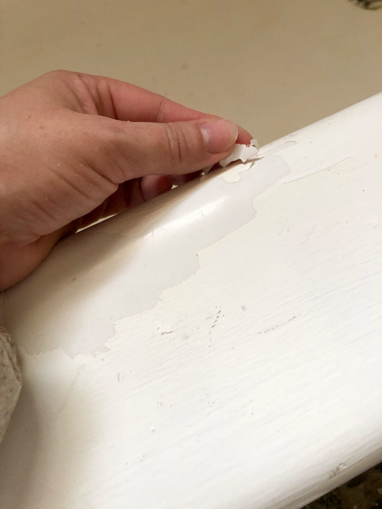 peeling paint off tub that was refinished poorly
