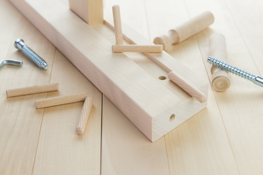 Studio photo of a wood asseble kit project
