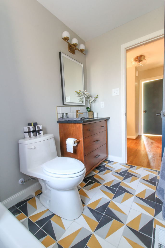 Turning a Mid-Century Modern Dresser into a Bathroom Vanity