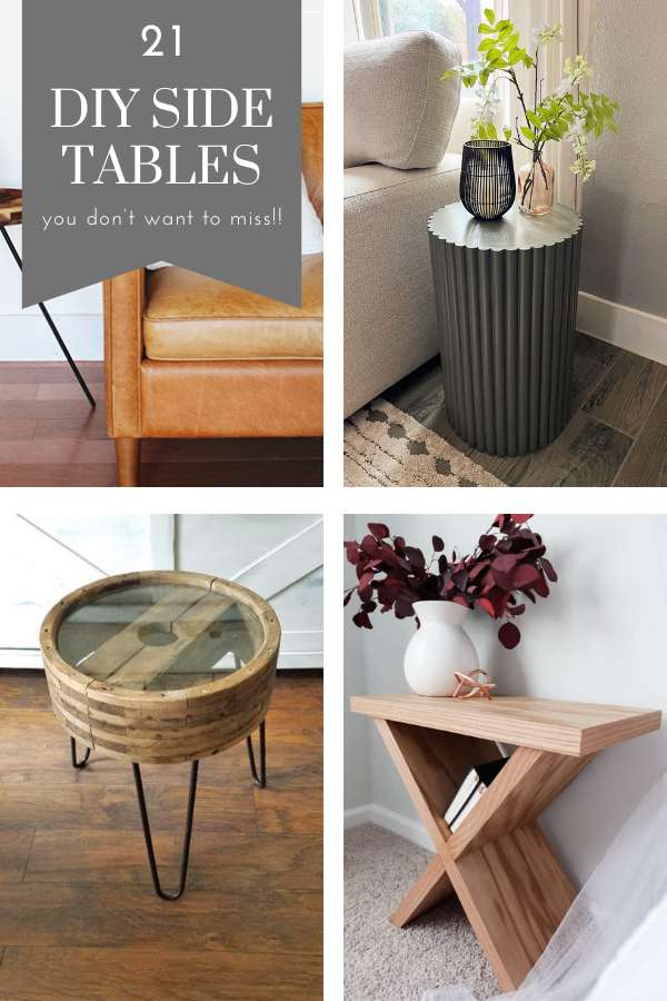pin collage with text overlay side tables