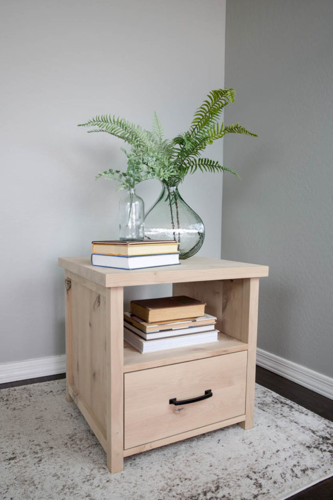small wood table