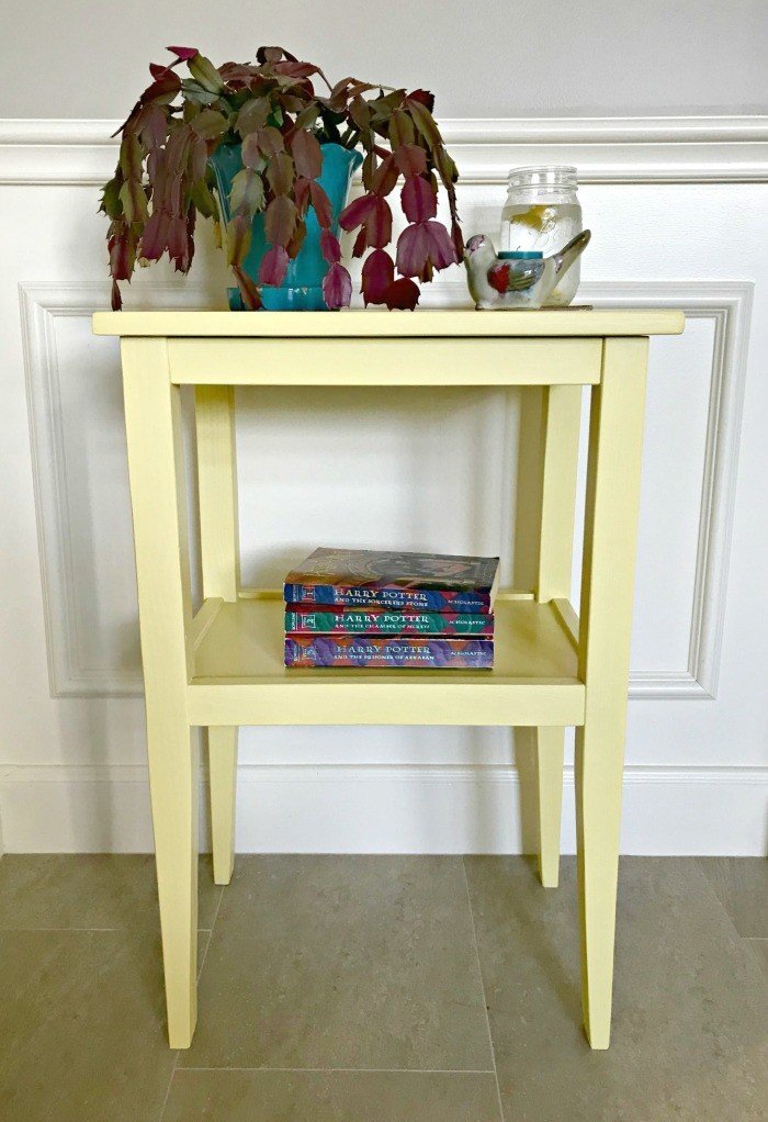 yellow painted table