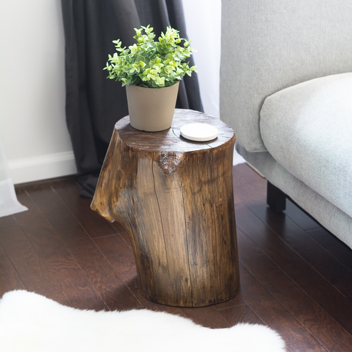 log side table