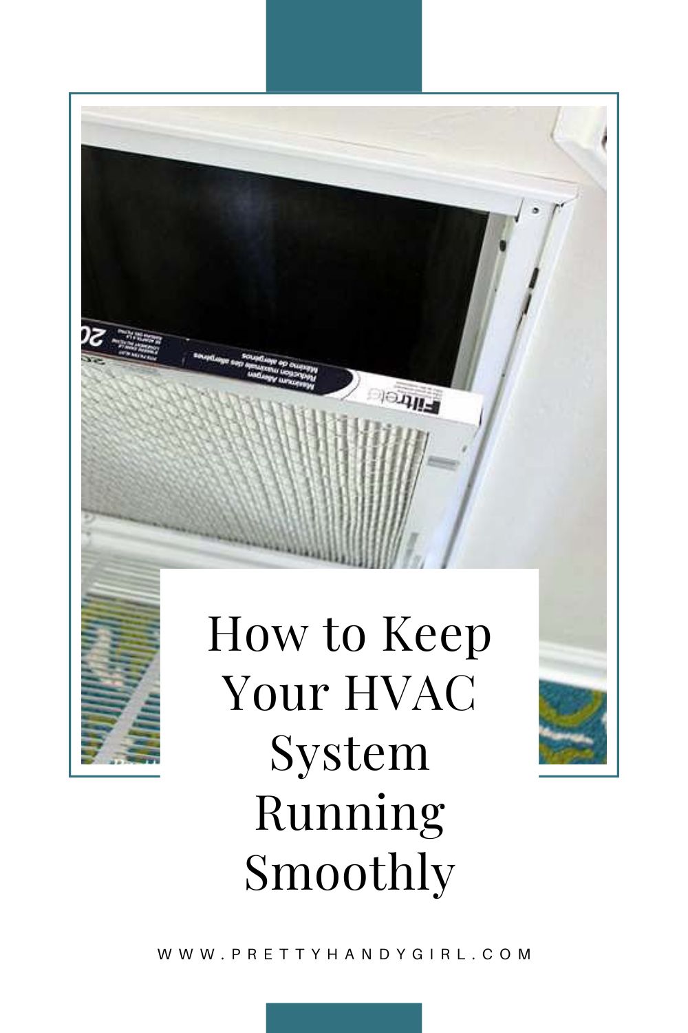 Filter in Air Return with words: How to Keep Your HVAC system running smoothly