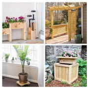 4 image collage diy outdoor builds