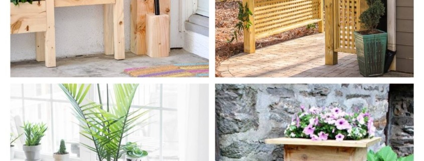 4 image collage diy outdoor builds