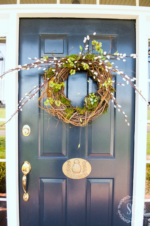 spring grapevine wreath