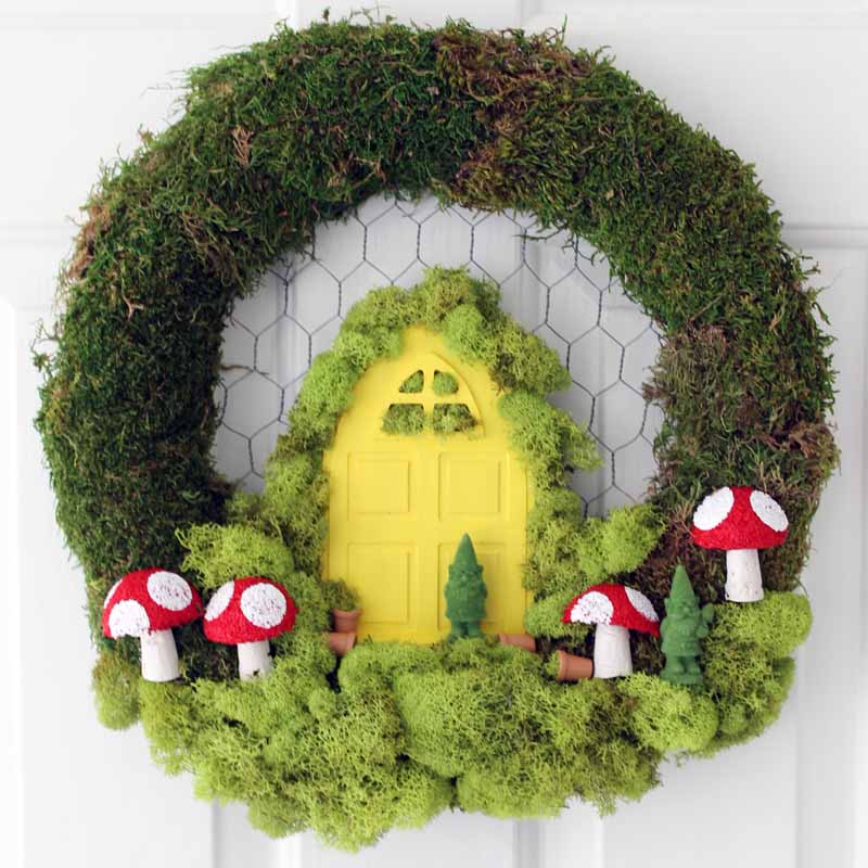 fairy garden wreath