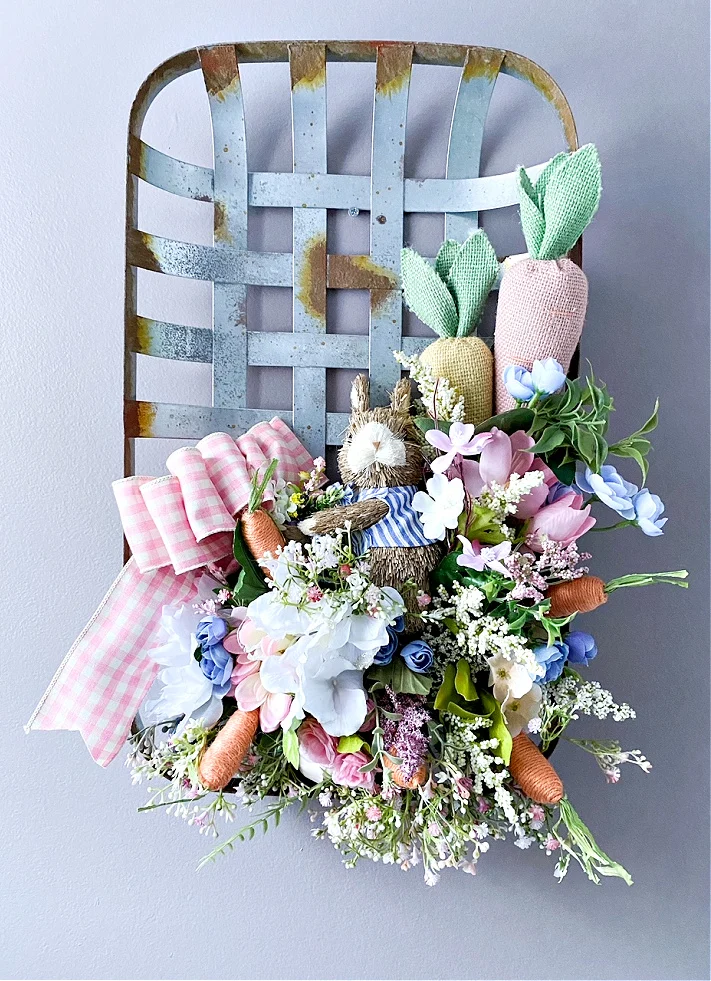 spring bunny tobacco DIY wreaths for your front door