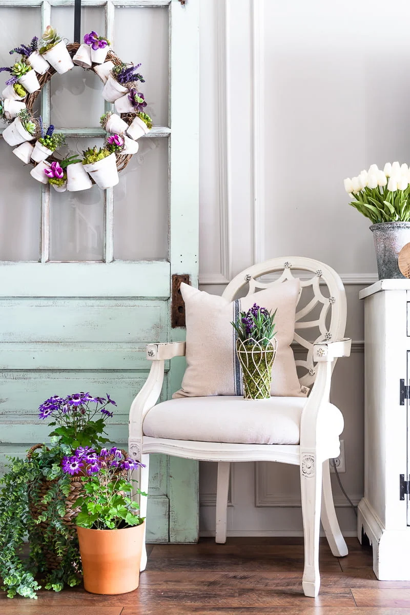 flower pot wreath tutorial