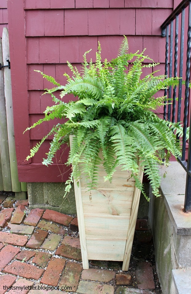 tall fence planter diy
