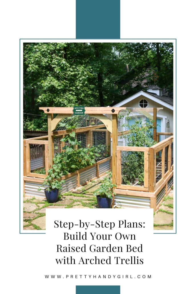 This image has an empty alt attribute; its file name is pin-raised-garden-bed-arched-trellis-plans-2-687x1030.jpg