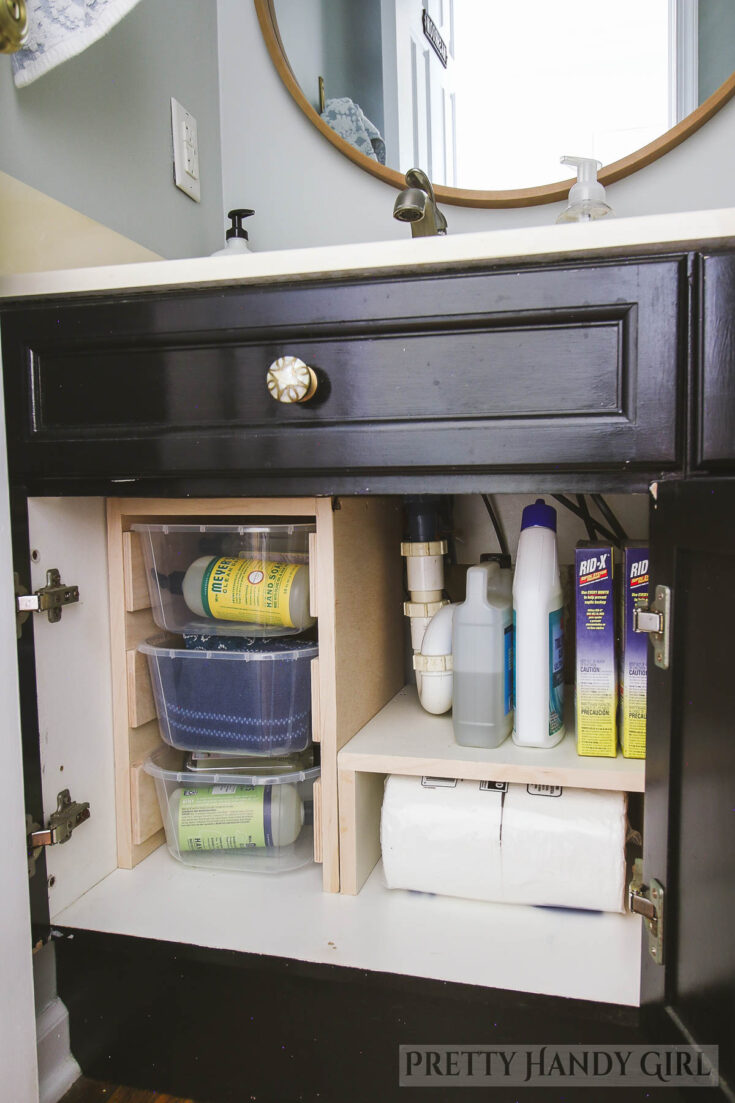 under sink organizaiton