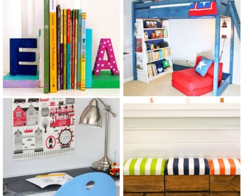 easy builds teenager's room 4 image collage