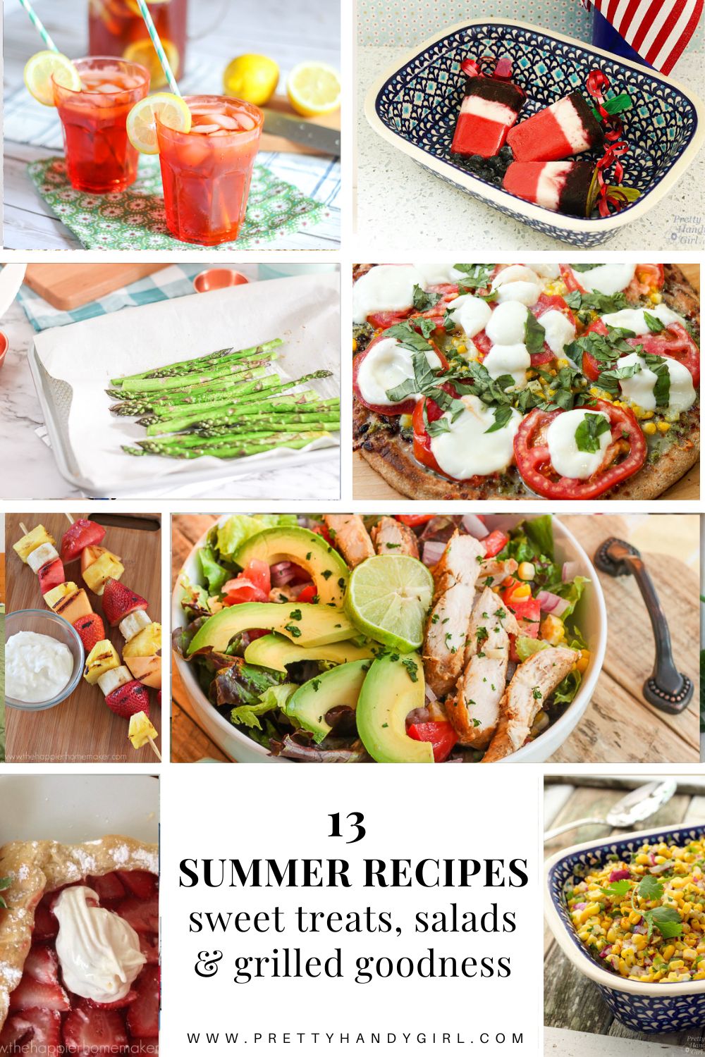 8 image collage ultimate summer recipe collection