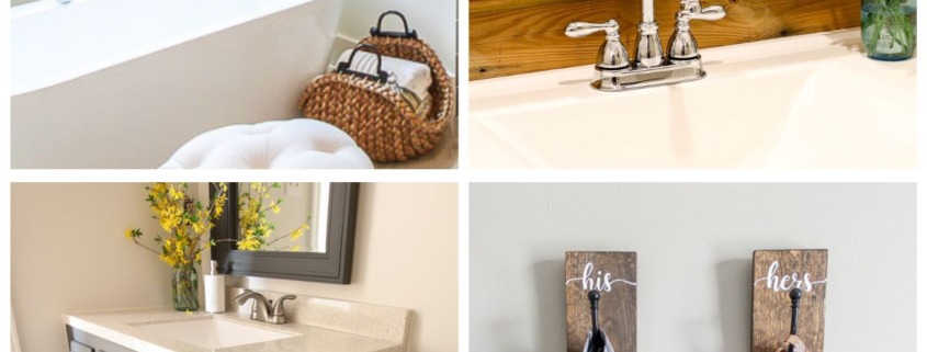 diy bathroom projects collage